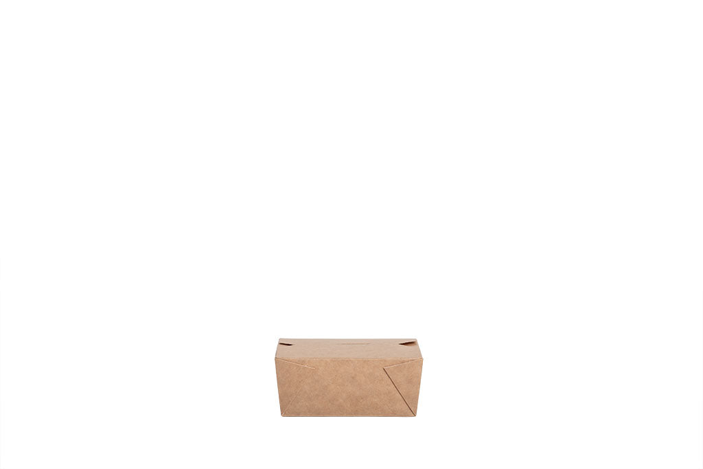 Lunchbox, Snackbox, "All Natural", Kraft-Papier, braun, ohne Kunststoff, fettdicht, 500ml, 110 x 90 x 50 mm